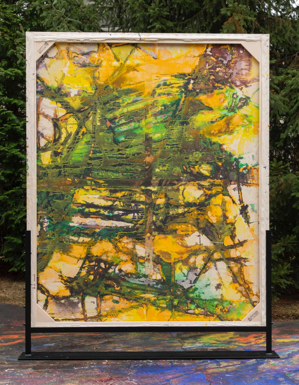 108×88 inches, acrylic on canvas.